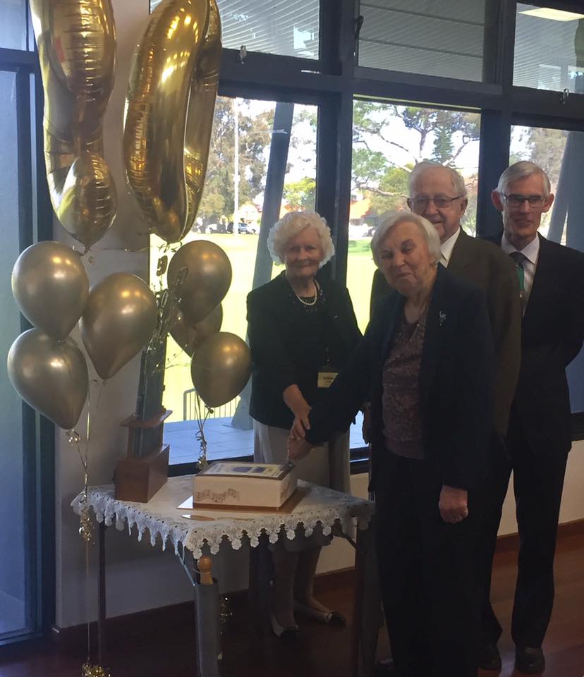 Cutting the cake